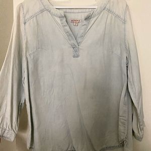 DENIM TUNIC BLOUSE